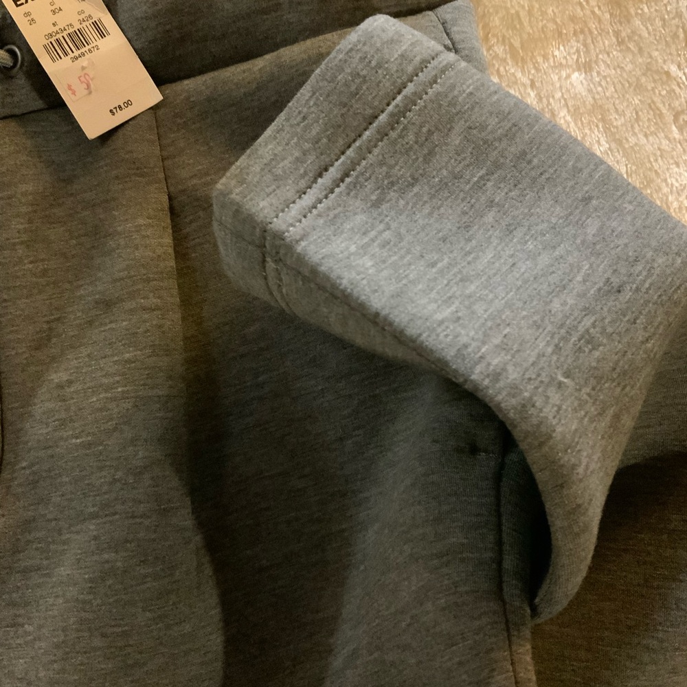 NWT Express - Gray drawstring waist, straight leg pantsuit. Sz S - Picture 5 of 11